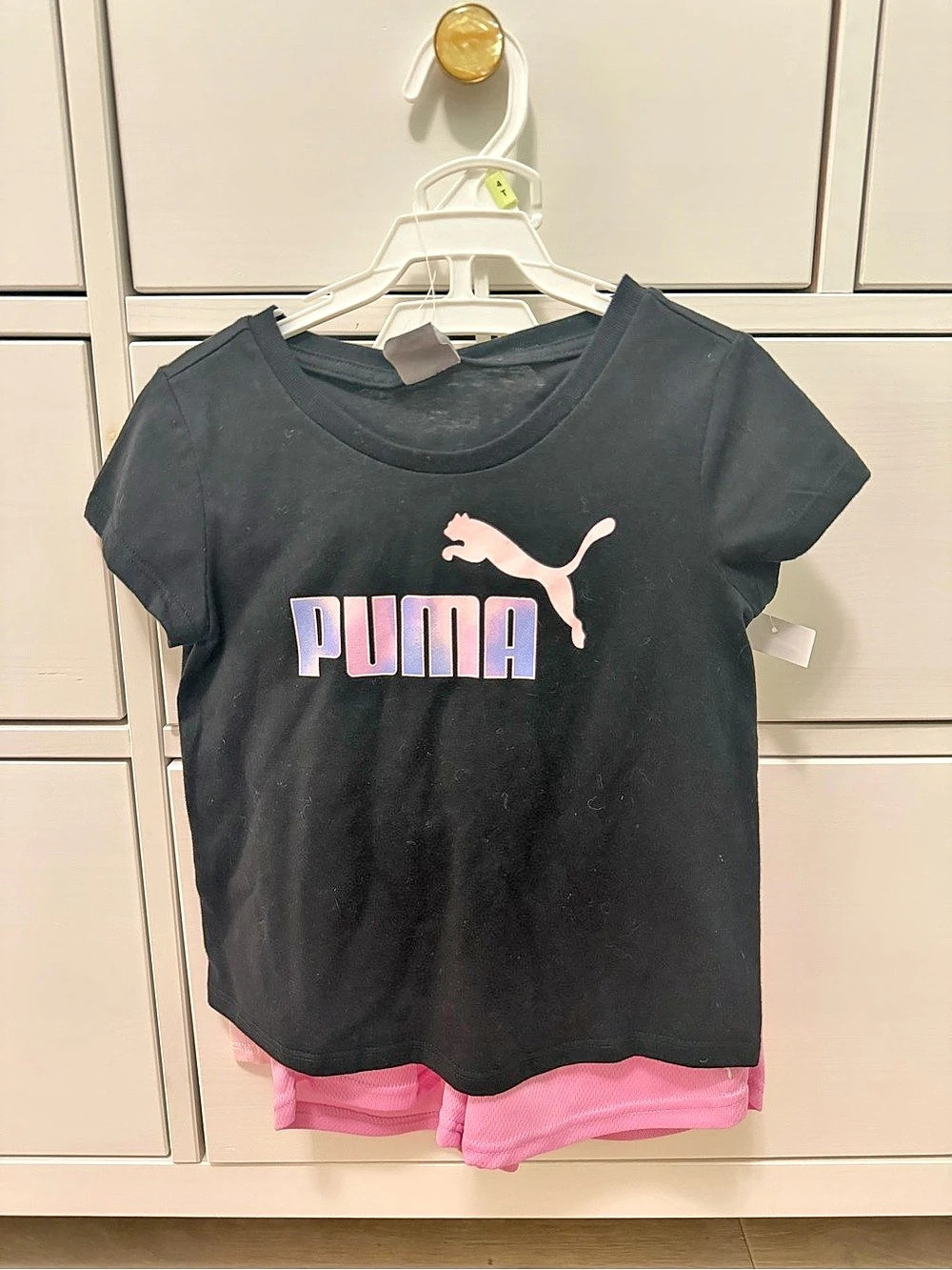 Puma Girls 3-Piece Outfit Set Girls 4T Pink & Black 3-Piece Outfit Set NWT